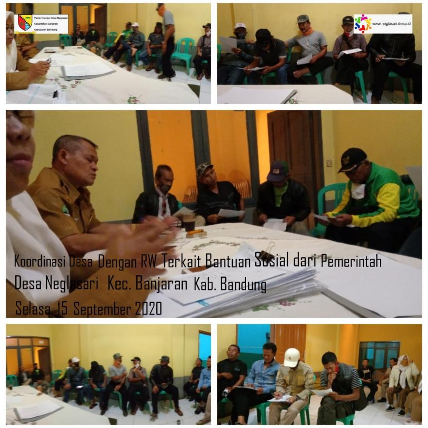 KOORDINASI DESA DENGAN RW TERKAIT BANTUAN SOSIAL DARI PEMERINTAH 